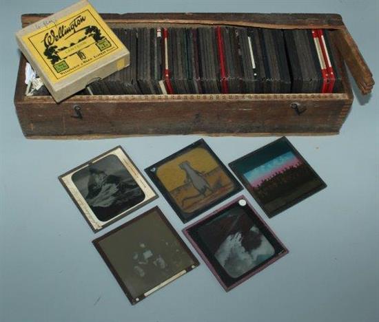 Collection magic lantern slides